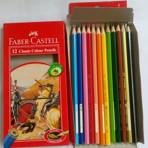 PENSIL 12 WARNA FABER CASTELL PANJANG CLASSIC