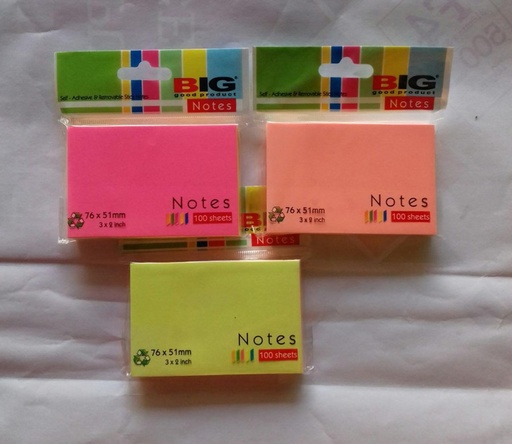 POST IT BIG 76 X 51 MM POTONG 5 WARNA