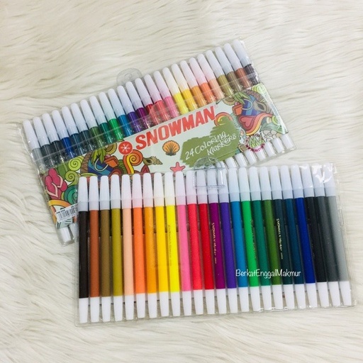 SPIDOL 24 WARNA SNOWMAN